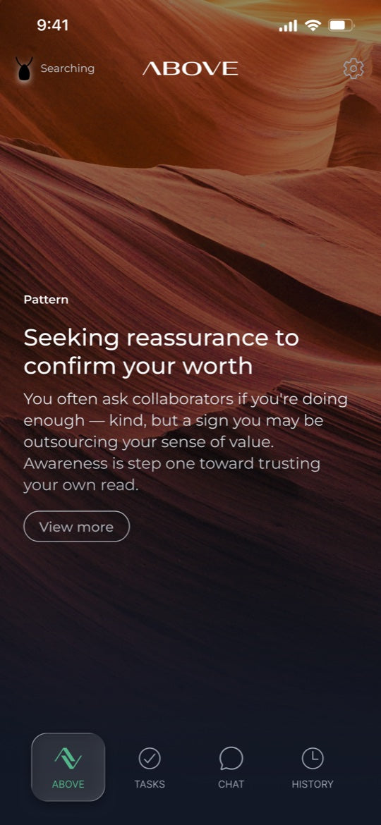 Above app — a personal pattern