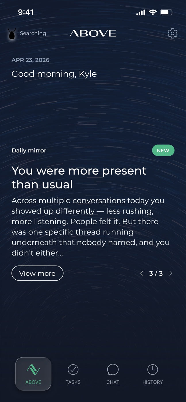 Above app — daily mirror