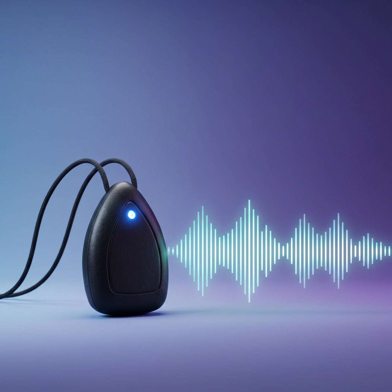 Above pendant visualizing your voice